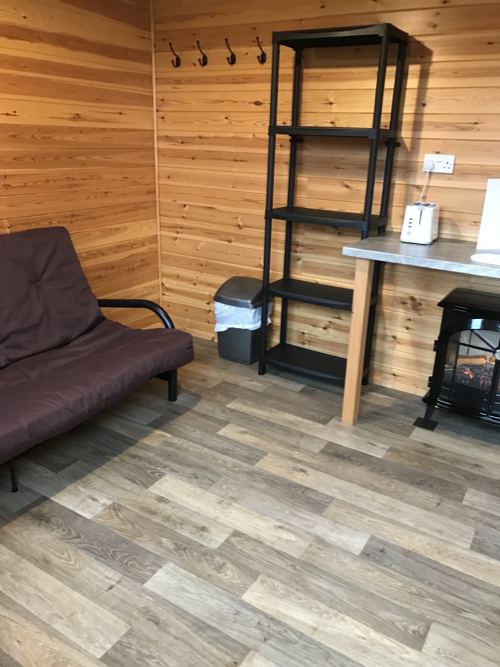 Shepherd hut interior